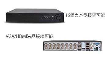 【防犯カメラ2台】HD LCD SCREEN ネットワークビデオレコーダーセット Amazon.co.jp: LIFEPOWER 16CH録画装置 ビデオ信号 最大16